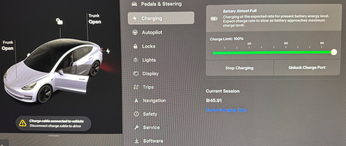 השוואת עלות הטעינה במגדש על של טסלה ומכונית בנזין: מה חסכוני יותר?